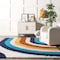 Nuloom Ela Half Rainbow Shag Area Rug 2ft 6in x 6ft OZEZ09A-2606 - alternate 6